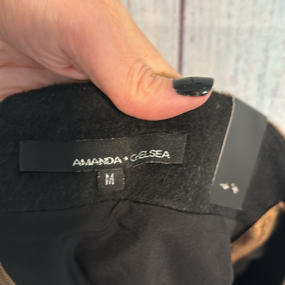 NWT Amanda & Chelsea Colorblock Wool Blend Skirt - Picture 5 of 7